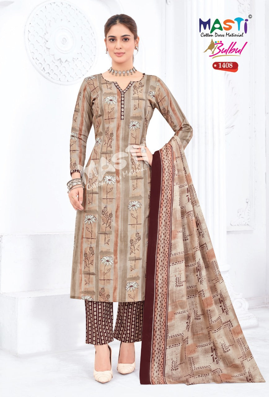 Bulbul Vol 14 Masti Cotton Dress Material Wholesaler Gujarat