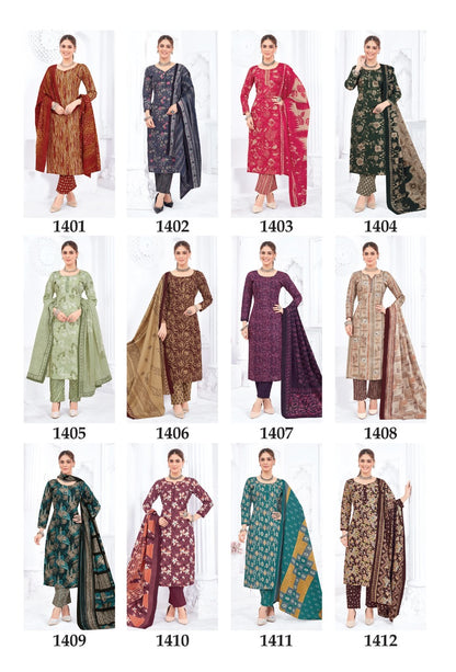 Bulbul Vol 14 Masti Cotton Dress Material Wholesaler Gujarat