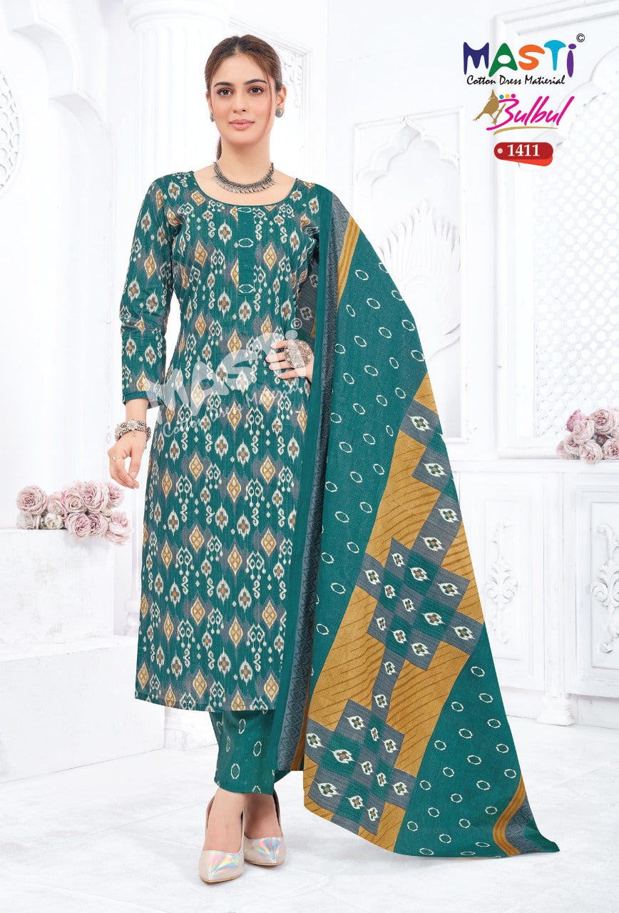 Bulbul Vol 14 Masti Cotton Dress Material Wholesaler Gujarat