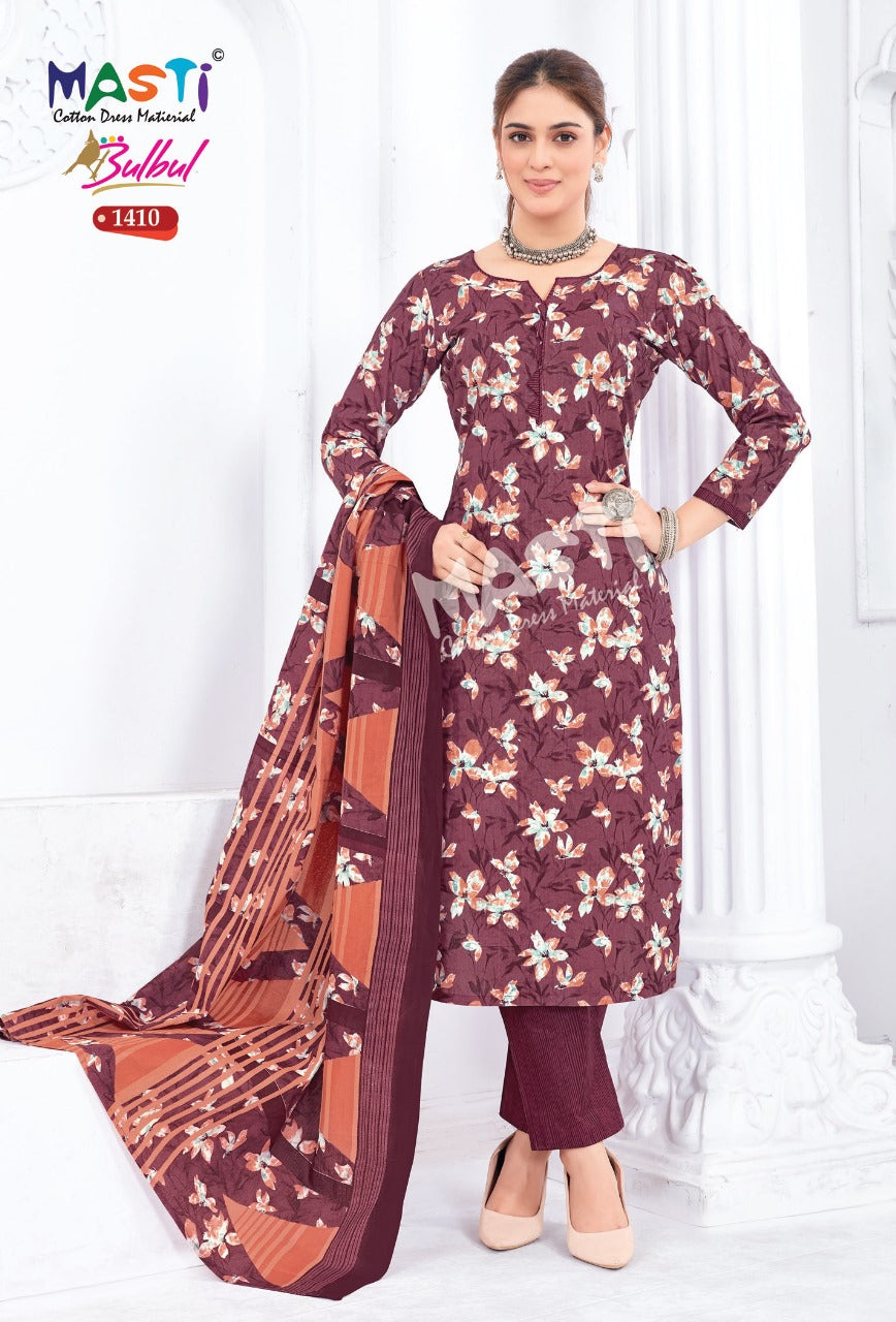 Bulbul Vol 14 Masti Cotton Dress Material Wholesaler Gujarat