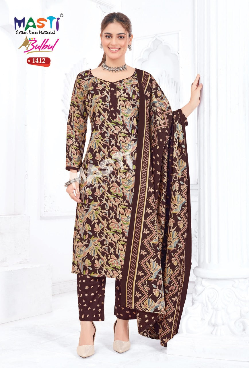 Bulbul Vol 14 Masti Cotton Dress Material Wholesaler Gujarat