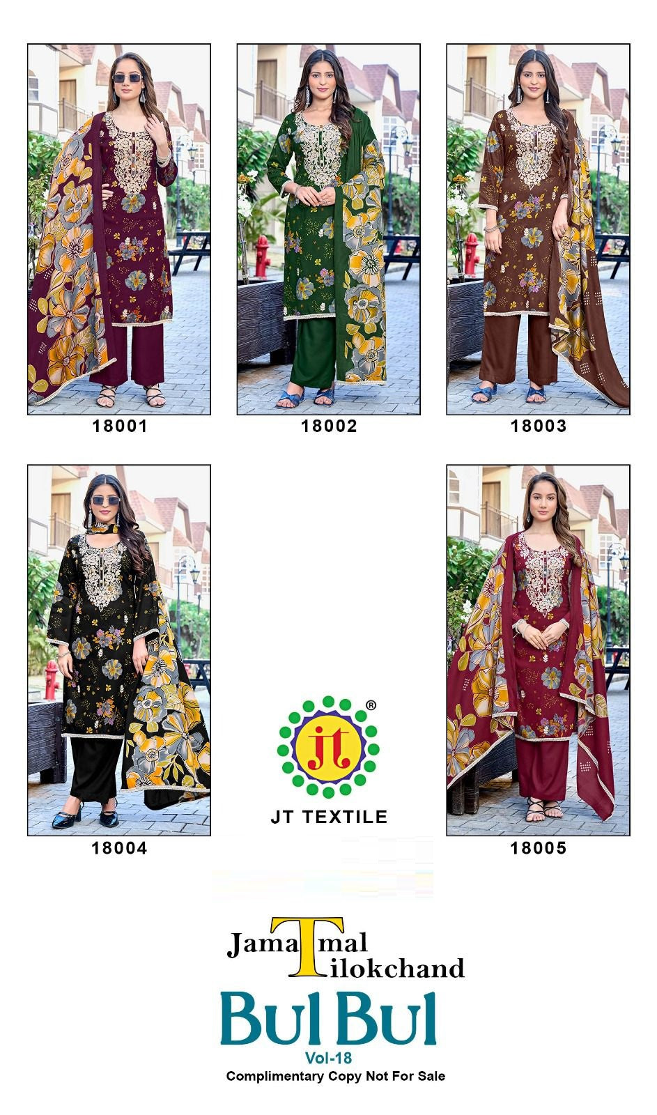 Bulbul Vol 18 Jt Rayon Pant Style Suits Exporter India