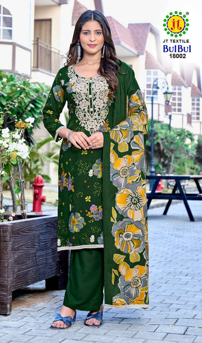 Bulbul Vol 18 Jt Rayon Pant Style Suits Exporter India