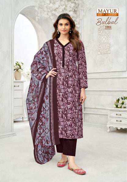 Bulbul Vol 1 Mayur Creation Readymade Cotton Pant Suits Exporter Ahmedabad