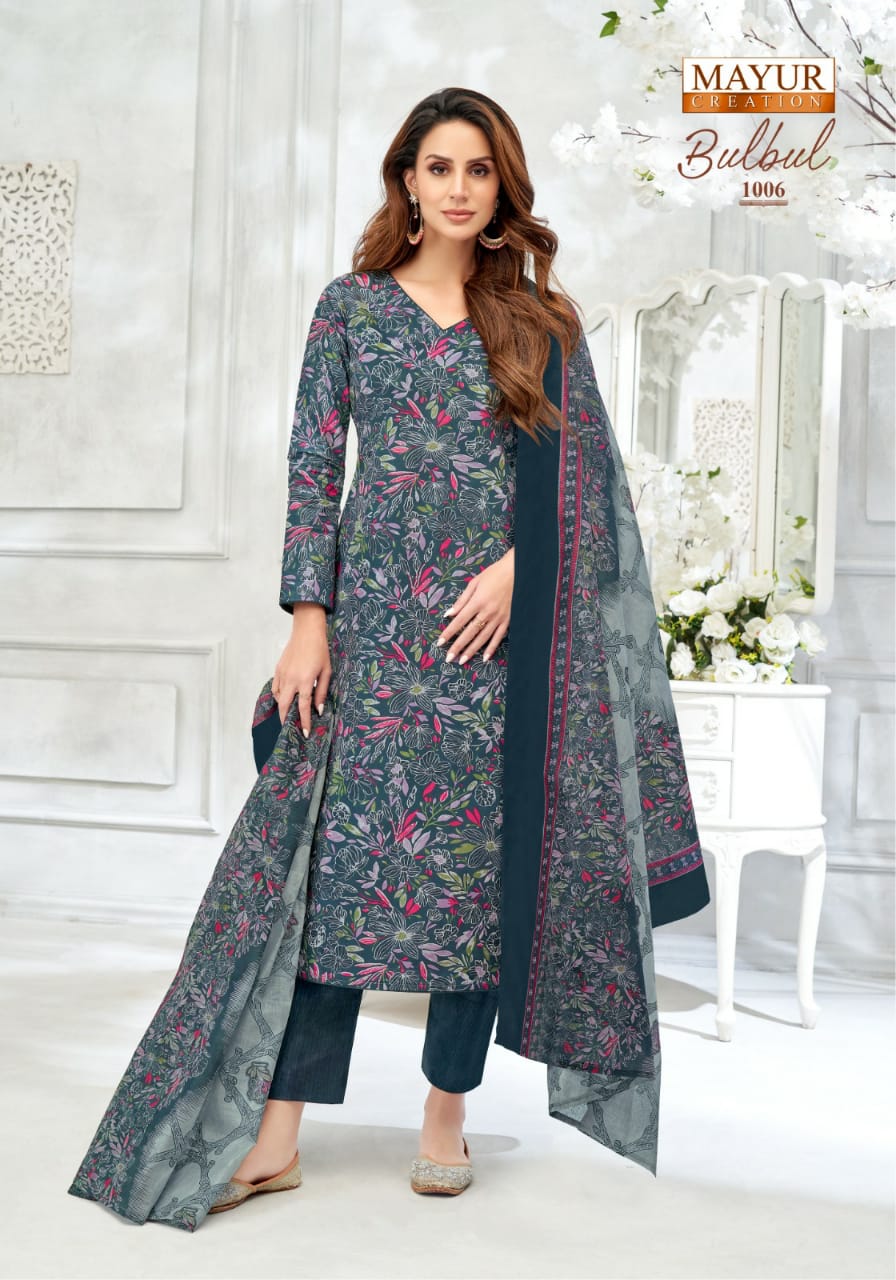 Bulbul Vol 1 Mayur Creation Readymade Cotton Pant Suits Exporter Ahmedabad