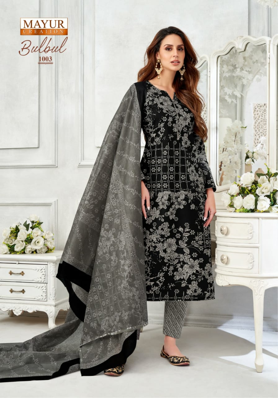 Bulbul Vol 1 Mayur Creation Readymade Cotton Pant Suits Exporter Ahmedabad