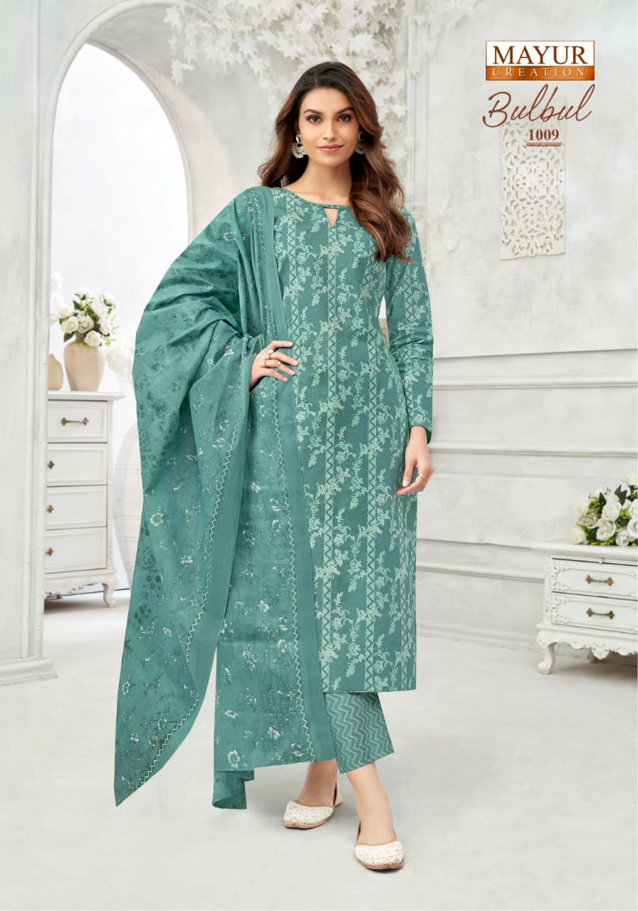 Bulbul Vol 1 Mayur Creation Readymade Cotton Pant Suits Exporter Ahmedabad