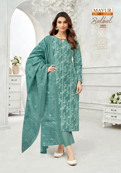 Bulbul Vol 1 Mayur Creation Readymade Cotton Pant Suits Exporter Ahmedabad