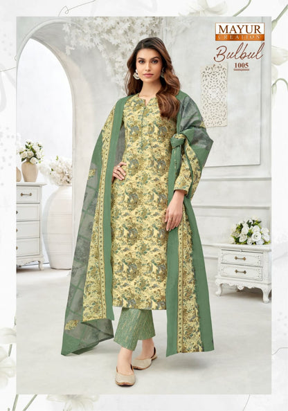 Bulbul Vol 1 Mayur Creation Readymade Cotton Pant Suits Exporter Ahmedabad