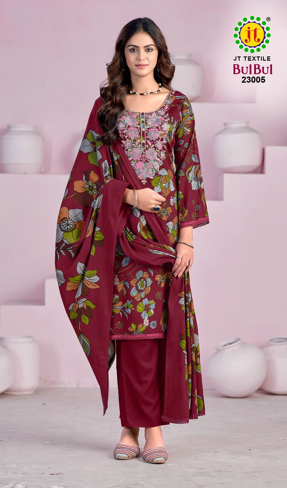 Bulbul Vol 23 Jt Rayon Pant Style Suits Manufacturer
