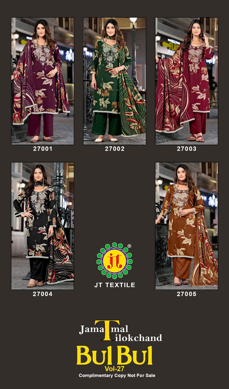 Bulbul Vol 27 Jt Rayon Pant Style Suits Wholesale Price