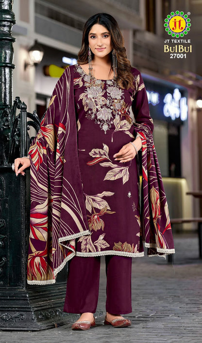 Bulbul Vol 27 Jt Rayon Pant Style Suits Wholesale Price