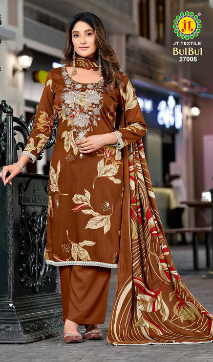 Bulbul Vol 27 Jt Rayon Pant Style Suits Wholesale Price