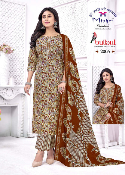 Bulbul Vol 2 Mishri Cotton Dress Material Supplier India