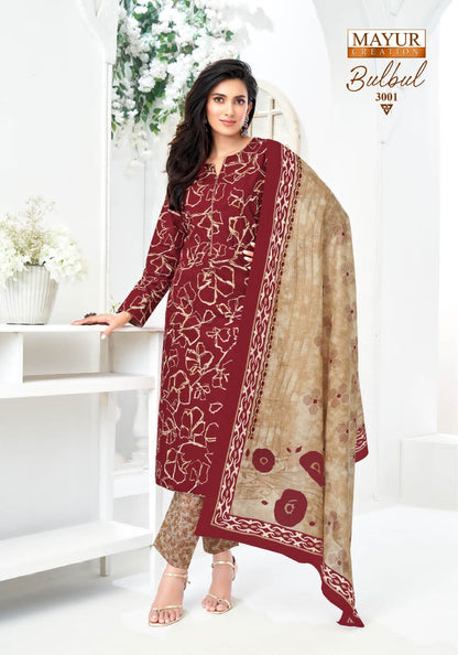 Bulbul Vol 3 Mayur Creation Cotton Dress Material Wholesale Price