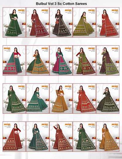 Bulbul Vol 3 Sc Cotton Sarees Wholesaler India