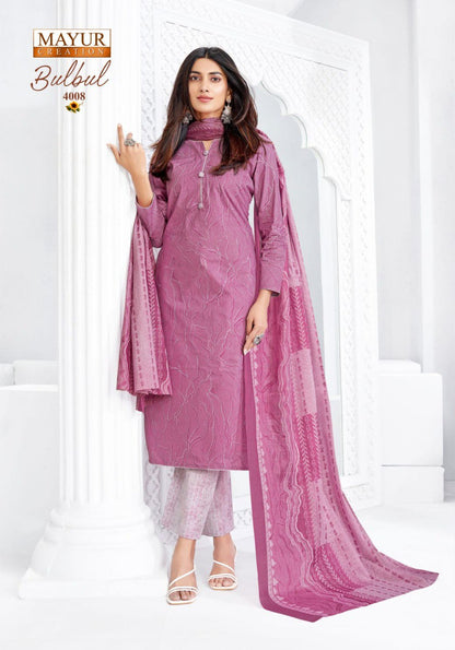 Bulbul Vol 4 Mayur Creation Cotton Dress Material Supplier