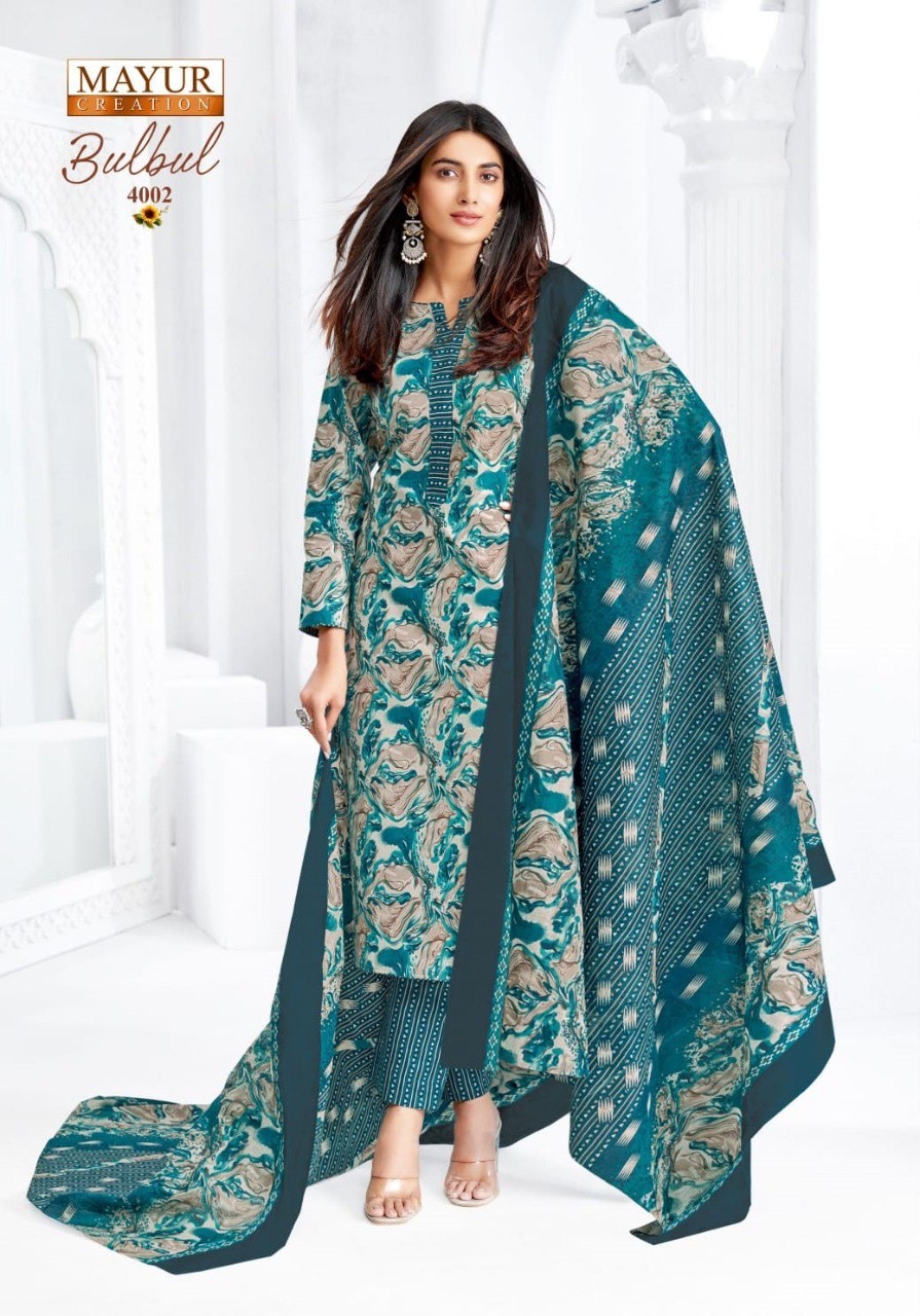 Bulbul Vol 4 Mayur Creation Cotton Dress Material Supplier