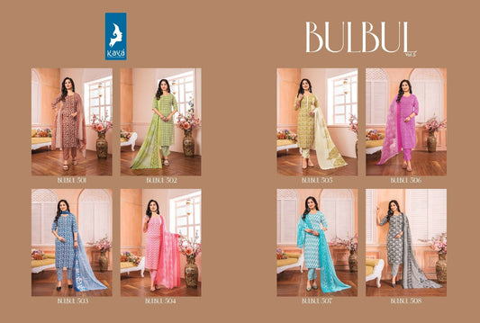 Bulbul Vol 5 Kaya Reyon Readymade Pant Style Suits Manufacturer