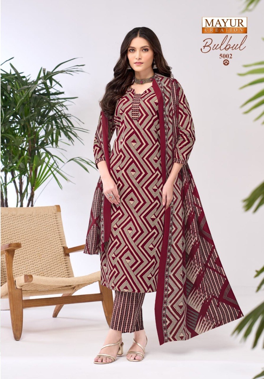 Bulbul Vol 5 Mayur Creation Readymade Cotton Pant Suits Supplier