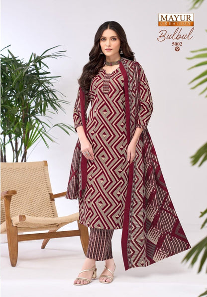 Bulbul Vol 5 Mayur Creation Readymade Cotton Pant Suits Supplier