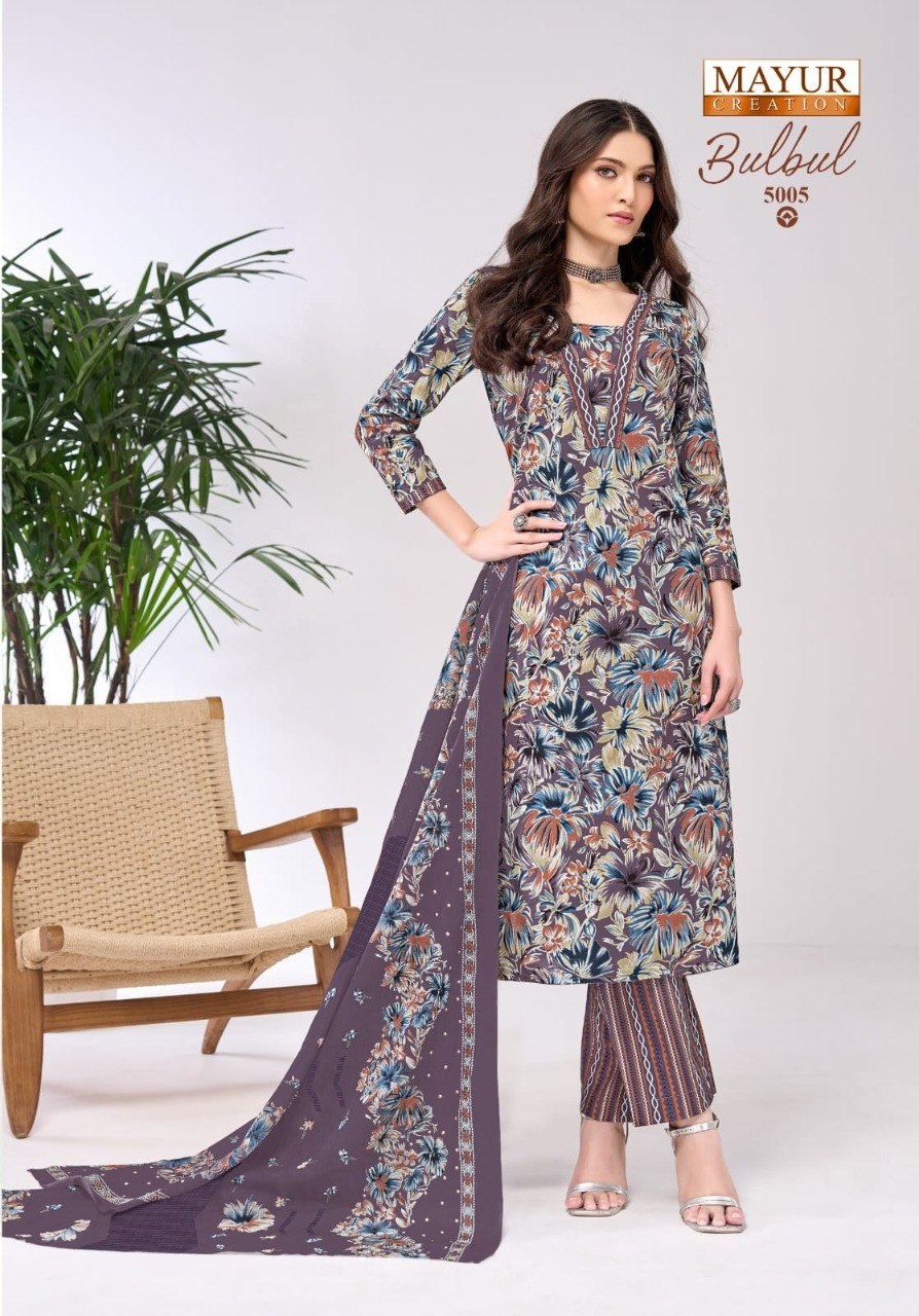 Bulbul Vol 5 Mayur Creation Readymade Cotton Pant Suits Supplier