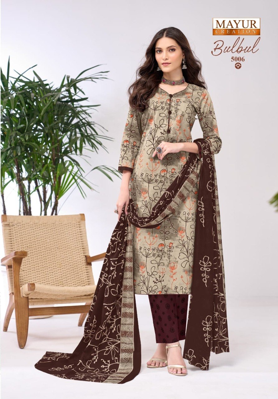 Bulbul Vol 5 Mayur Creation Readymade Cotton Pant Suits Supplier