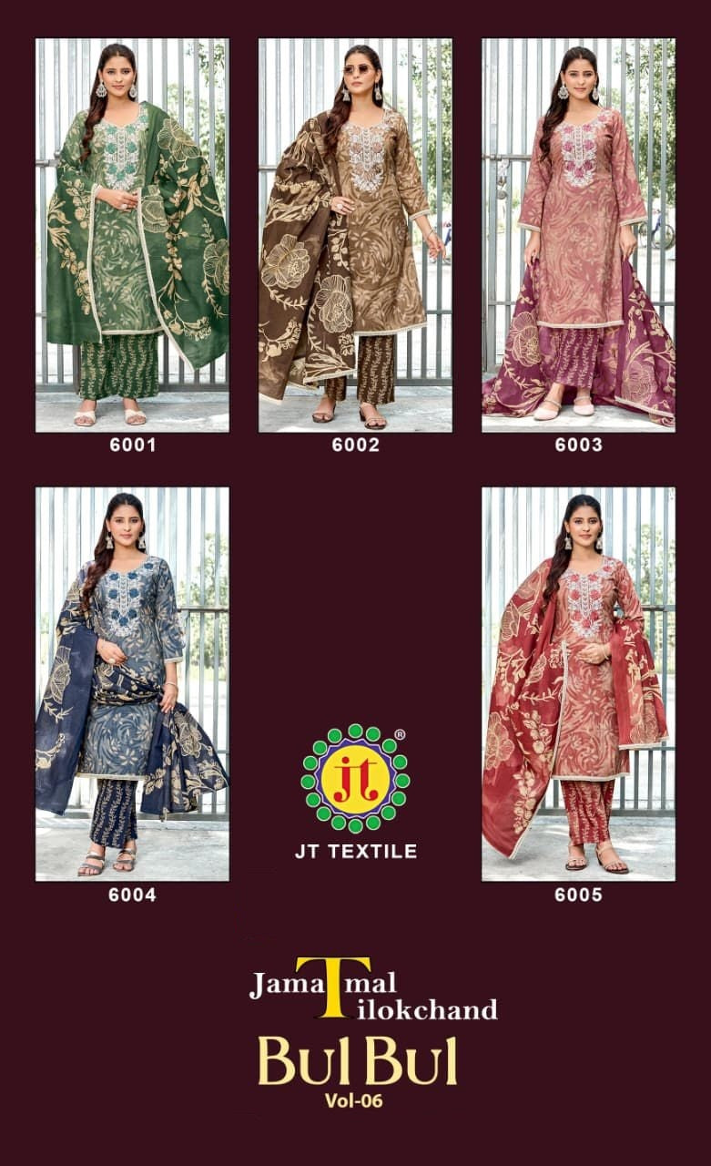 Bulbul Vol 6 Jt Rayon Pant Style Suits Exporter Ahmedabad