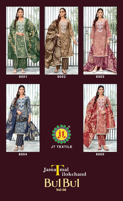 Bulbul Vol 6 Jt Rayon Pant Style Suits Exporter Ahmedabad