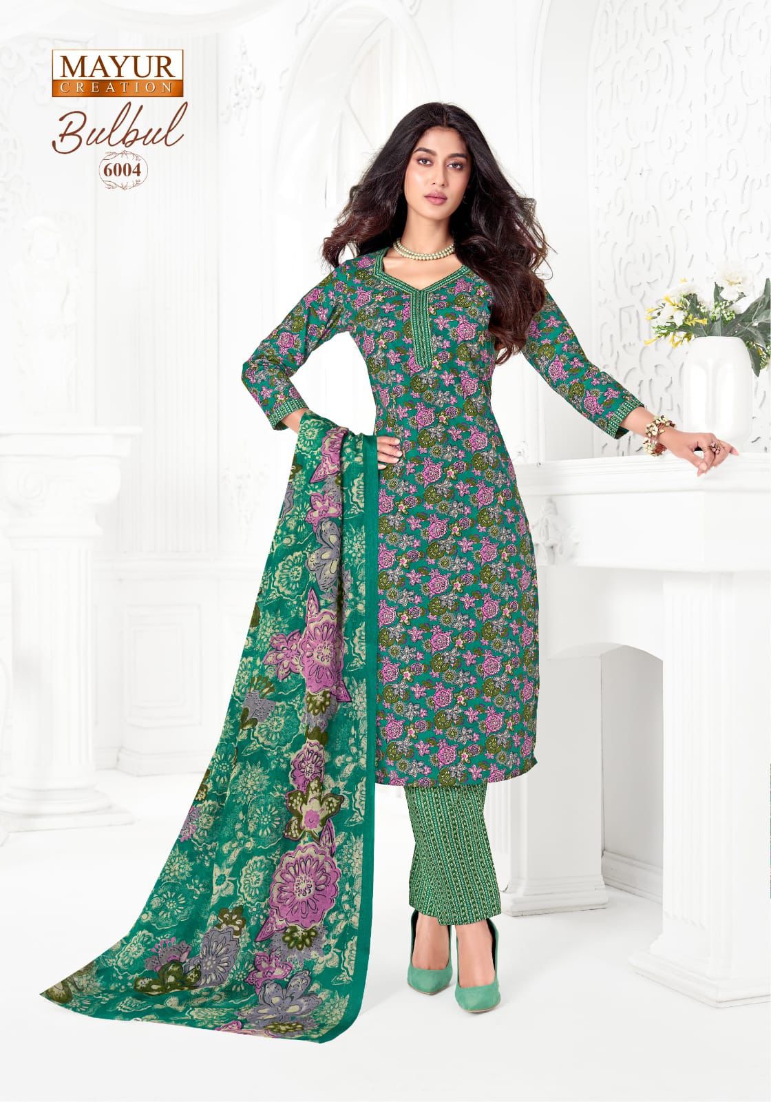 Bulbul Vol 6 Mayur Creation Cotton Dress Material Wholesale Price