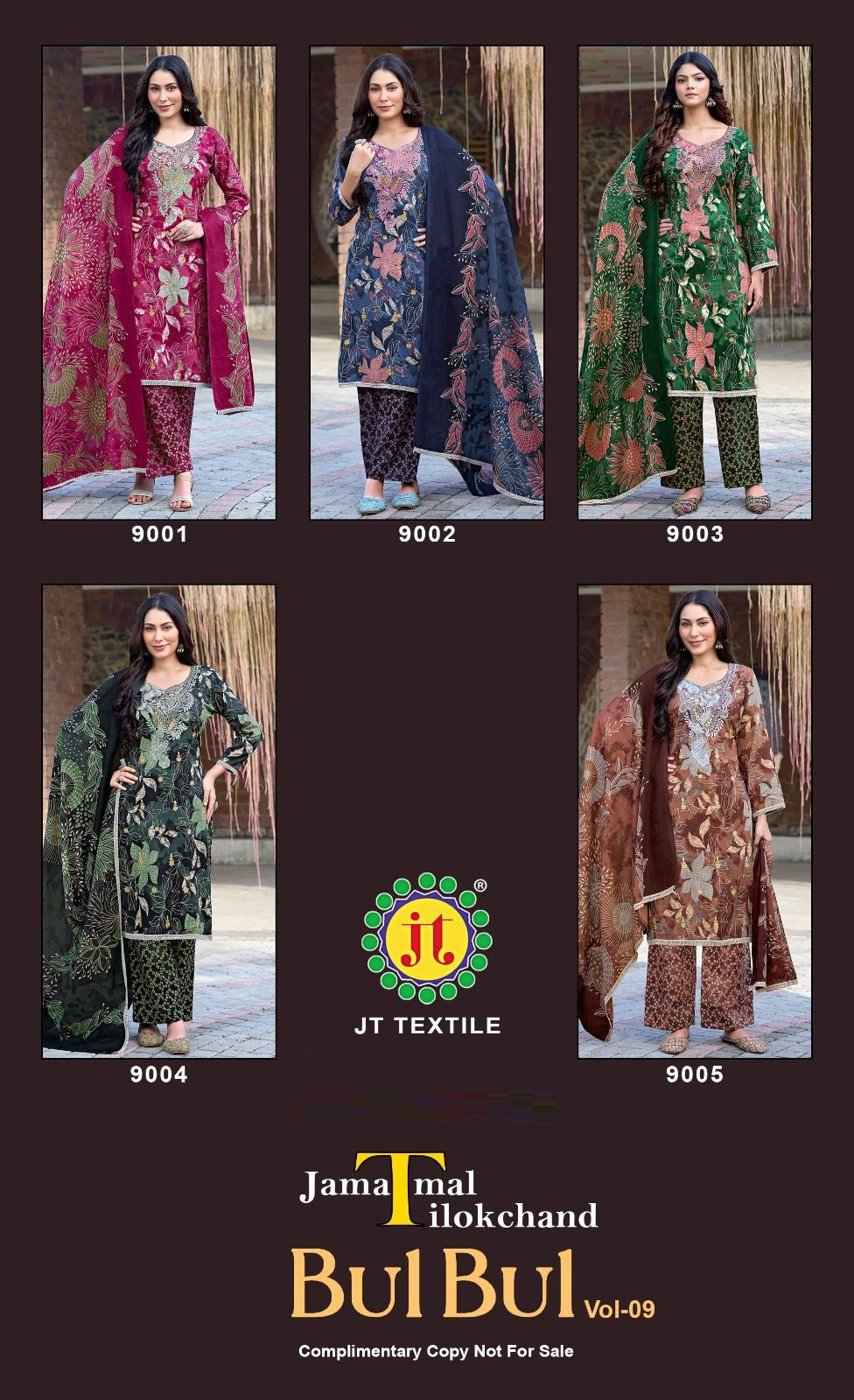Bulbul Vol 9 Jt Rayon Salwar Suits Supplier Ahmedabad