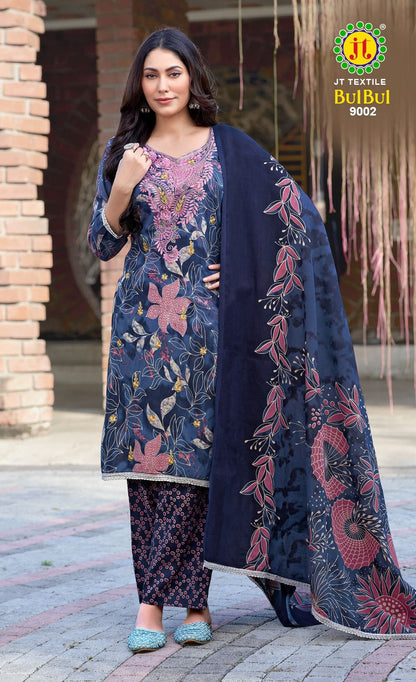 Bulbul Vol 9 Jt Rayon Salwar Suits Supplier Ahmedabad