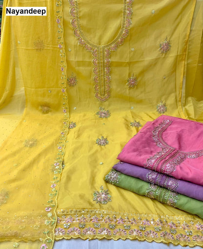 Bumble Nayandeep Organza Salwar Suits Supplier