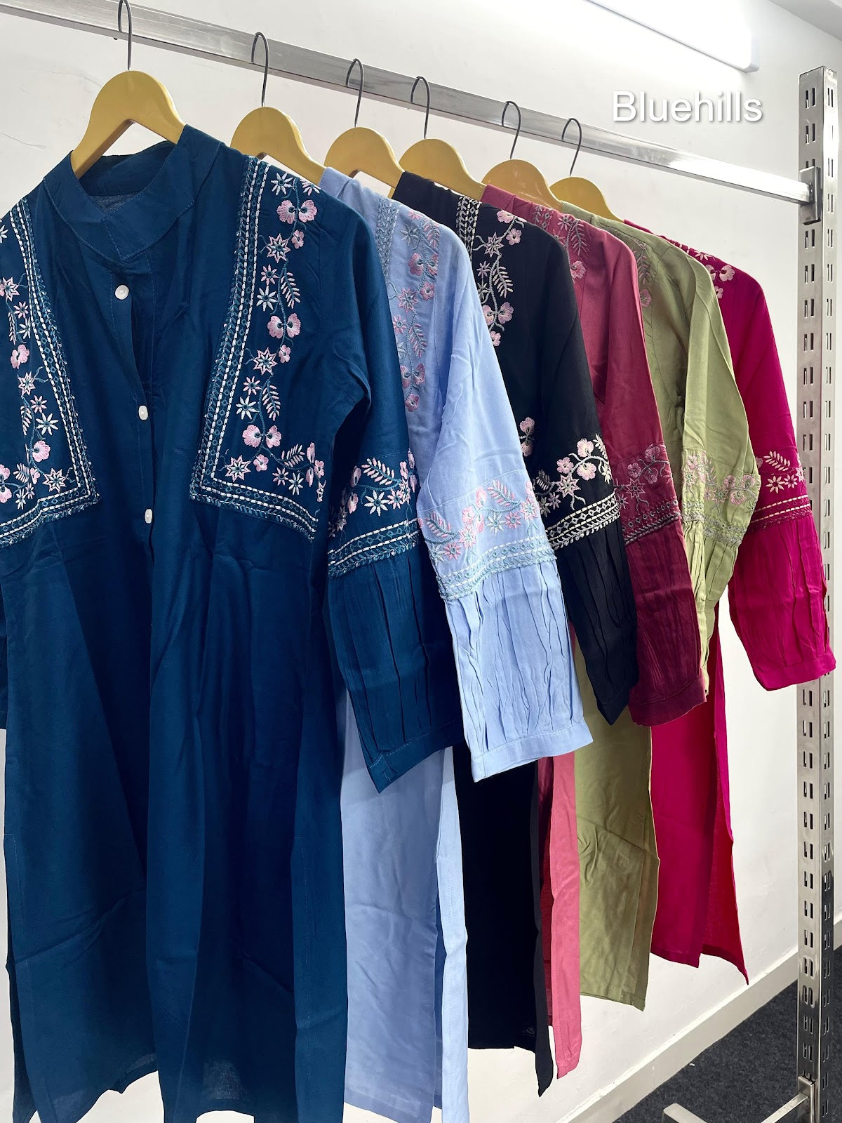 Bunaai 2.0 Bluehills Rayon Kurti Plazzo Set Wholesale Rate