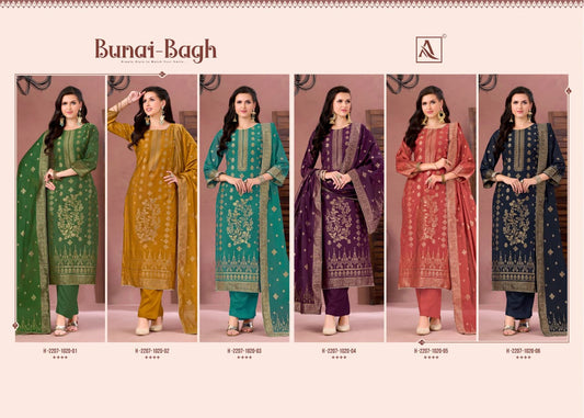 Bunai Bagh Alok Jacquard Karachi Salwar Suits Wholesaler India