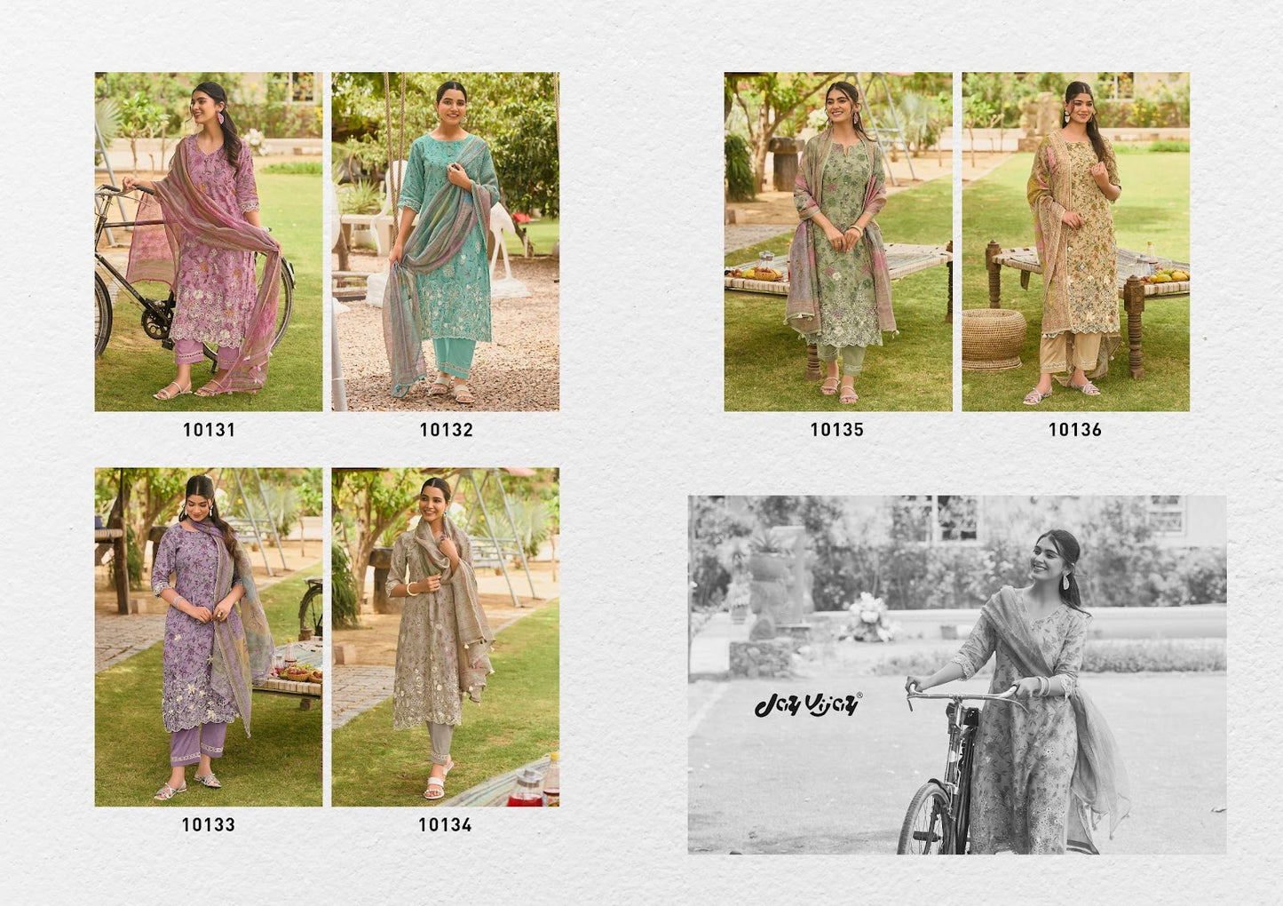 Bunai Bagh Jay Vijay Chanderi Pant Style Suits Exporter Ahmedabad