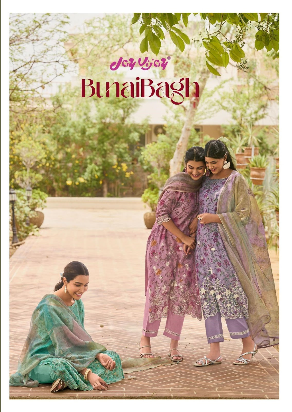 Bunai Bagh Jay Vijay Chanderi Pant Style Suits Exporter Ahmedabad