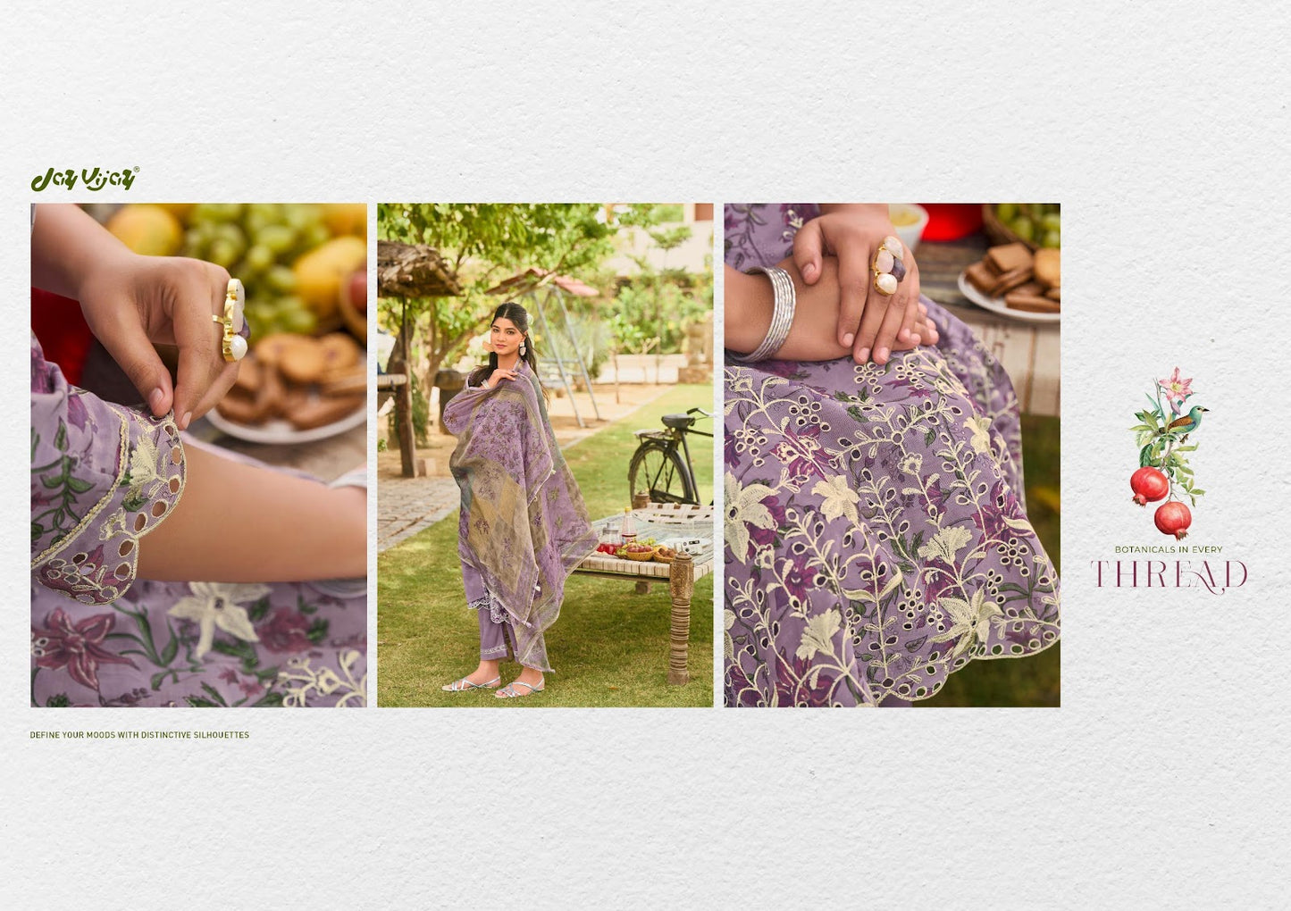 Bunai Bagh Jay Vijay Chanderi Pant Style Suits Exporter Ahmedabad