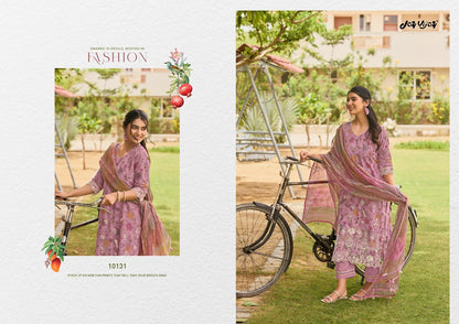 Bunai Bagh Jay Vijay Chanderi Pant Style Suits Exporter Ahmedabad