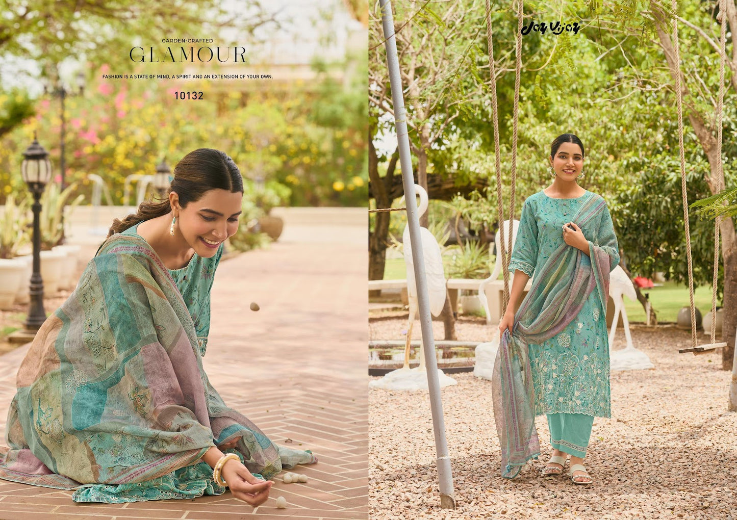 Bunai Bagh Jay Vijay Chanderi Pant Style Suits Exporter Ahmedabad