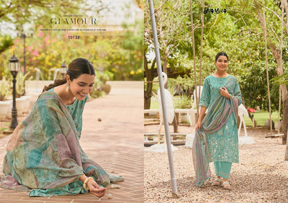 Bunai Bagh Jay Vijay Chanderi Pant Style Suits Exporter Ahmedabad