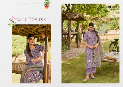 Bunai Bagh Jay Vijay Chanderi Pant Style Suits Exporter Ahmedabad