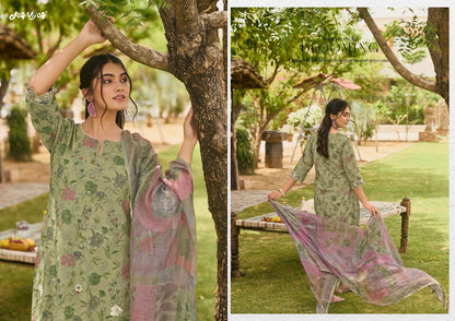 Bunai Bagh Jay Vijay Chanderi Pant Style Suits Exporter Ahmedabad