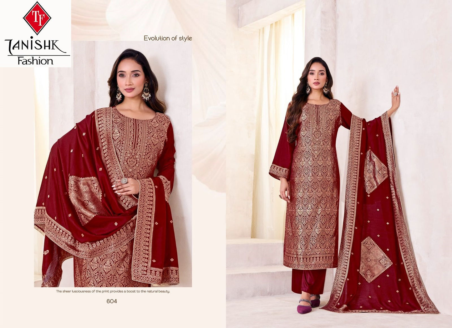 Bunai Tanishk Fashion Pure Viscose Muslin Pant Style Suits Supplier India