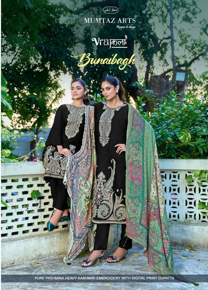 Bunaibagh Mumtaz Arts Pure Viscose Pashmina Suits Wholesale Rate