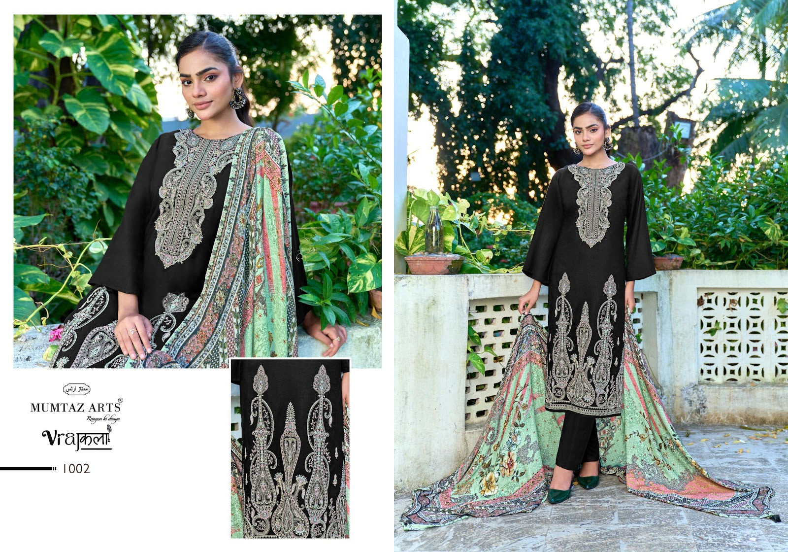 Bunaibagh Mumtaz Arts Pure Viscose Pashmina Suits Wholesale Rate