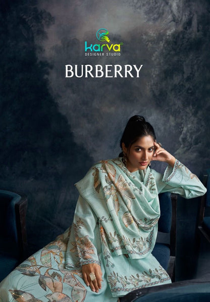 Burberry Karva Designer Studio Viscose Muslin Pant Style Suits Supplier India