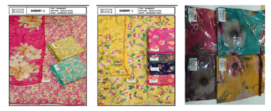 Burberry Kesar Salwar Suits Exporter India