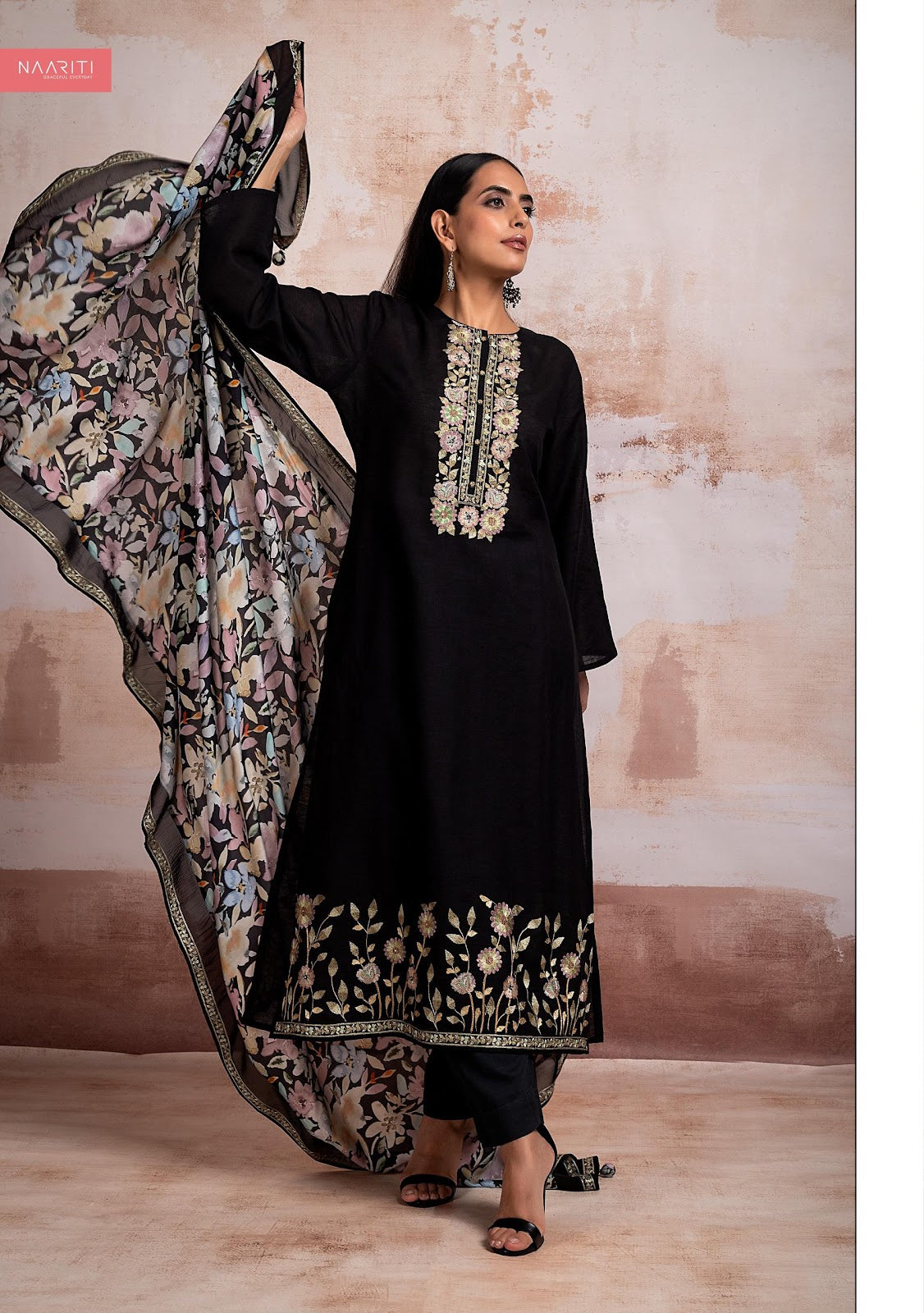 Bushra Naariti Linen Pant Style Suits Exporter Gujarat