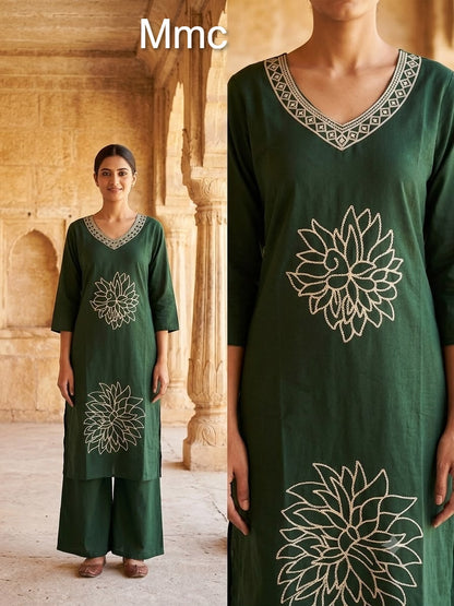 Buttercup Flower 3108 Mmc Dhabu Cotton Co Ord Set Wholesale Price
